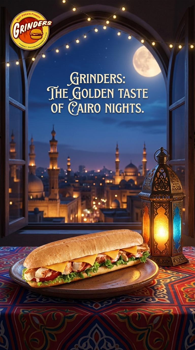 Cairo Night Food Ads – Lantern Lit Luxury Scene