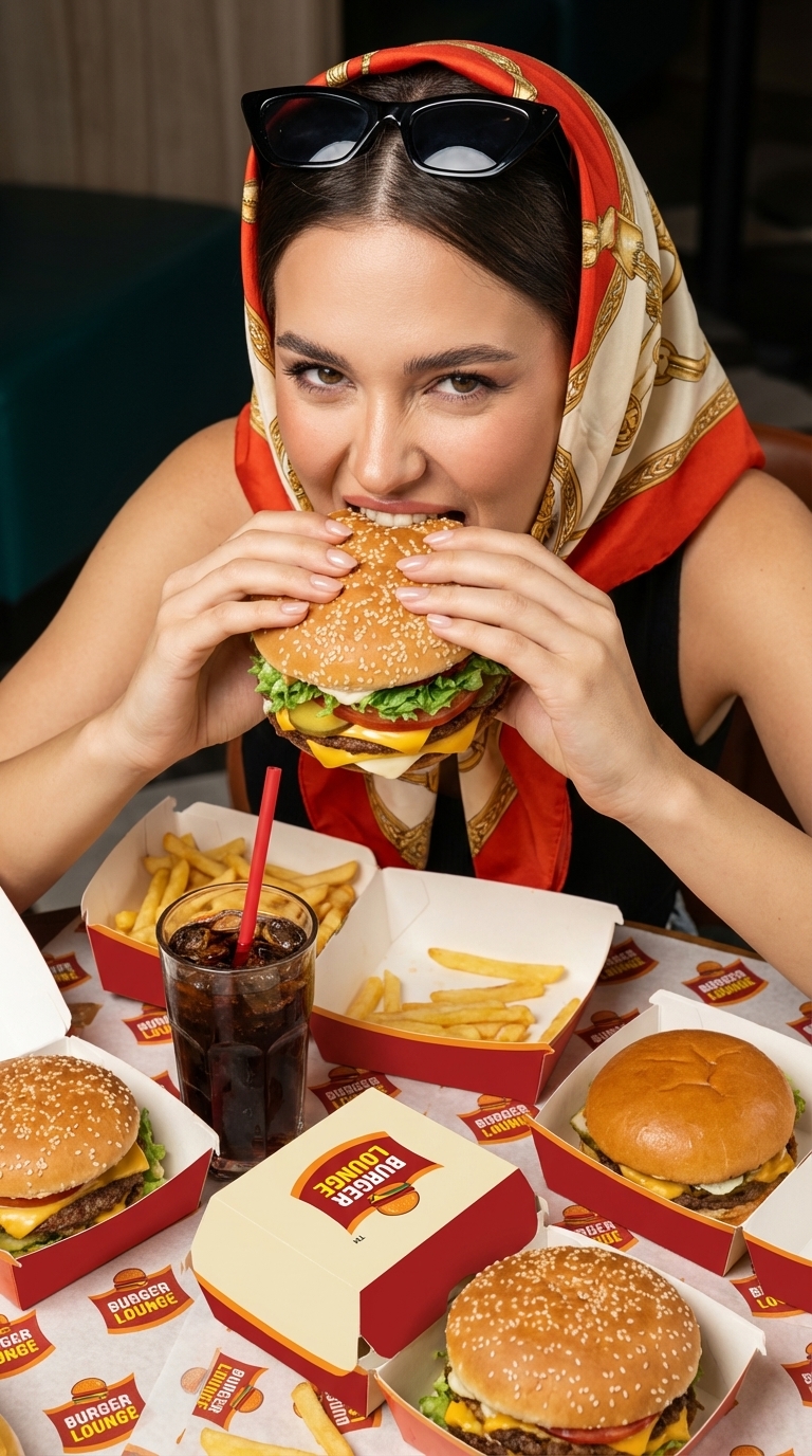 Social Table Food Photography – Modern Lifestyle Scene