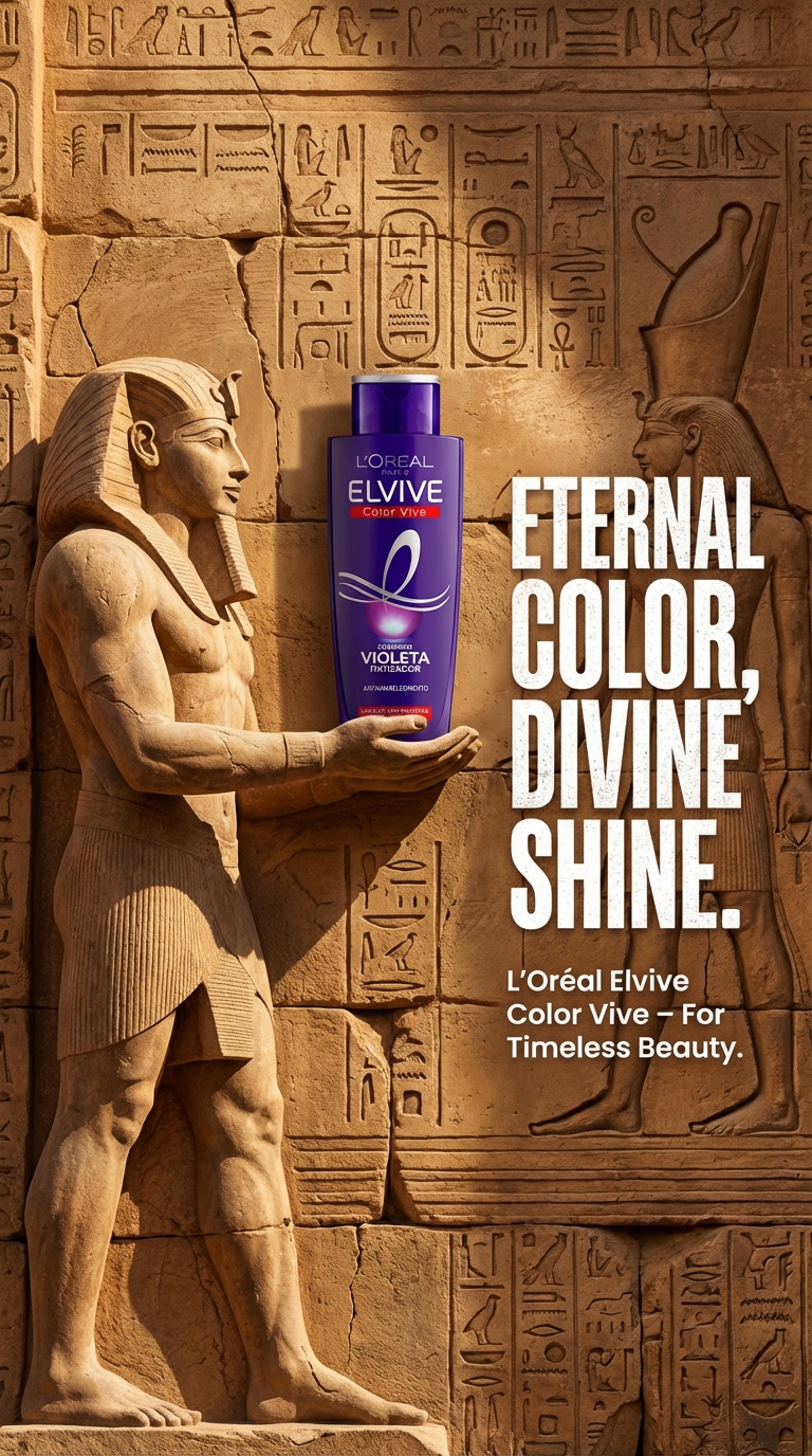 Ancient Pharaoh AI Product Poster – Timeless Brand Ad Commercial