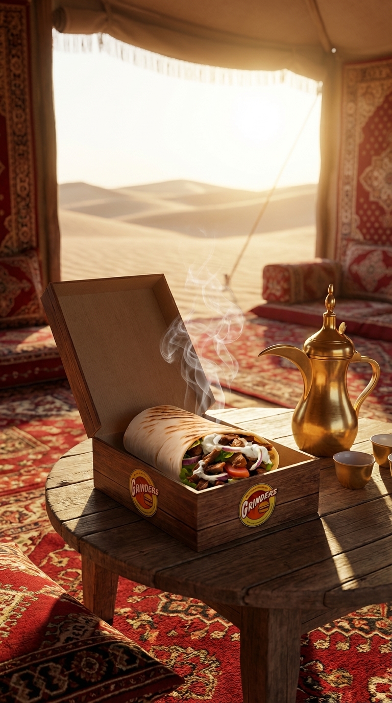 Arabian Desert Food Photography – Cultural Editorial Scene