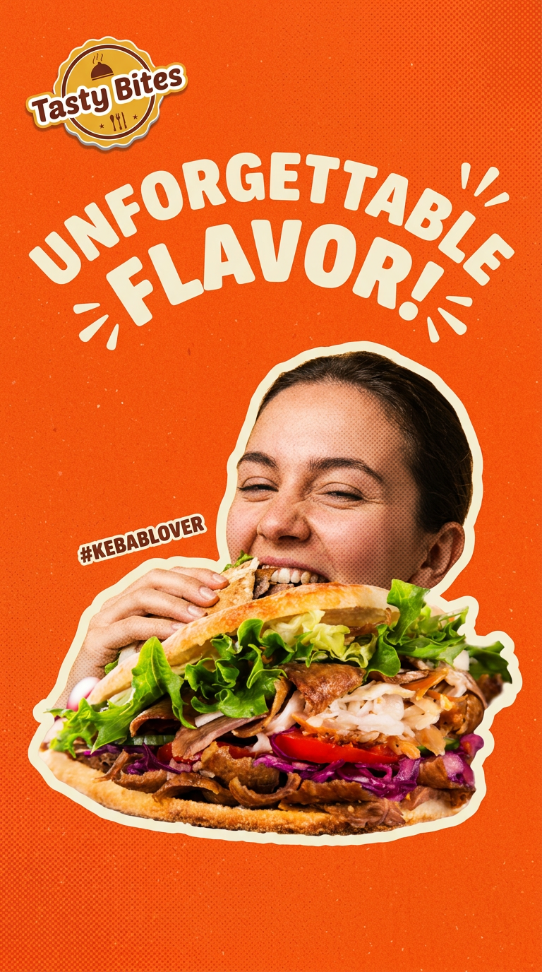 Bite Burst – Retro Food Ad Concept