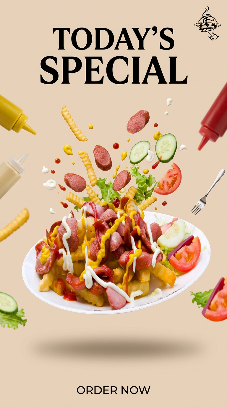 Burst of Flavor — dynamic food advertising