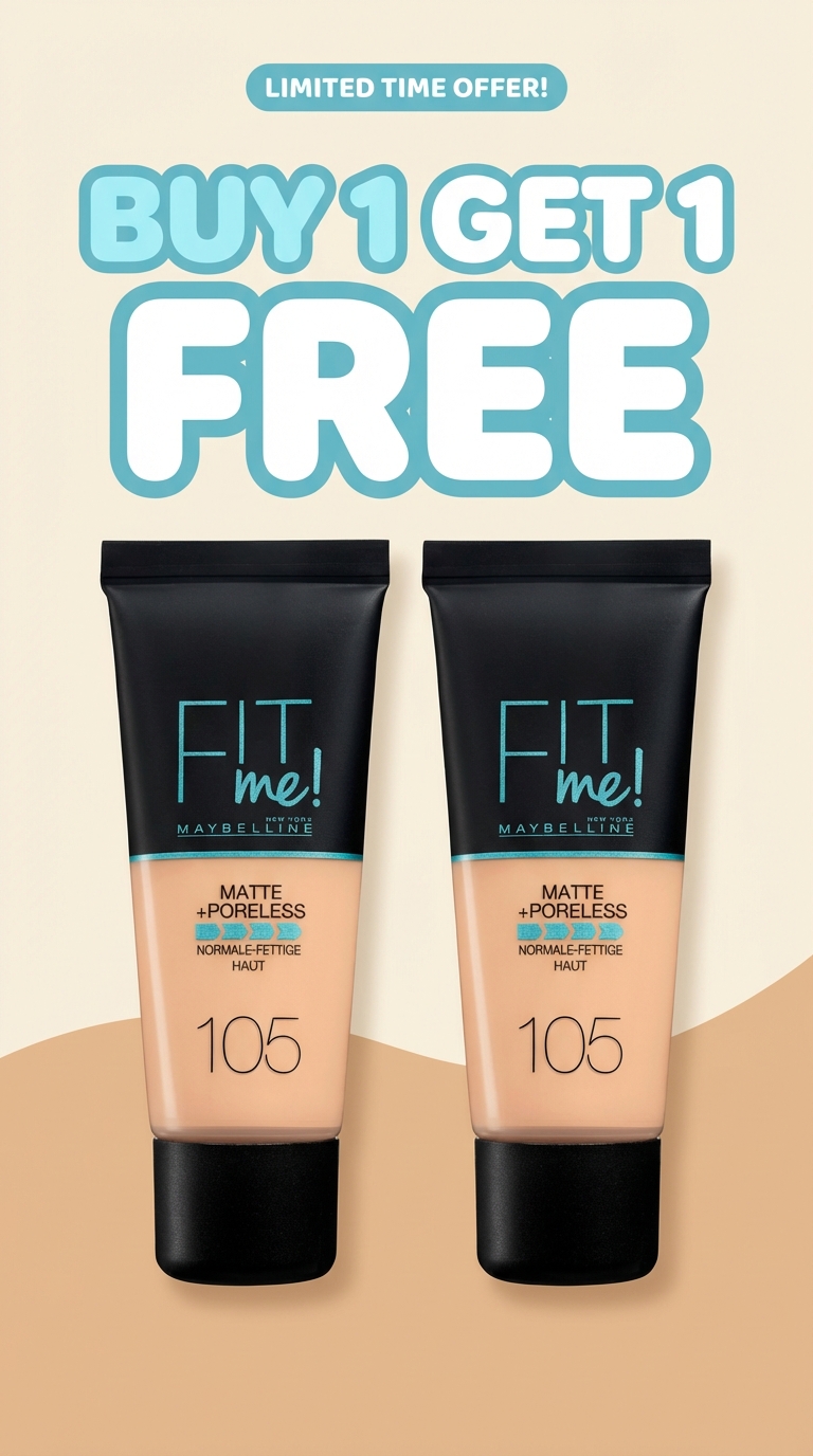 Buy 1 Get 1 Free Offer Simple Poster – Product Ads Promotion Creative