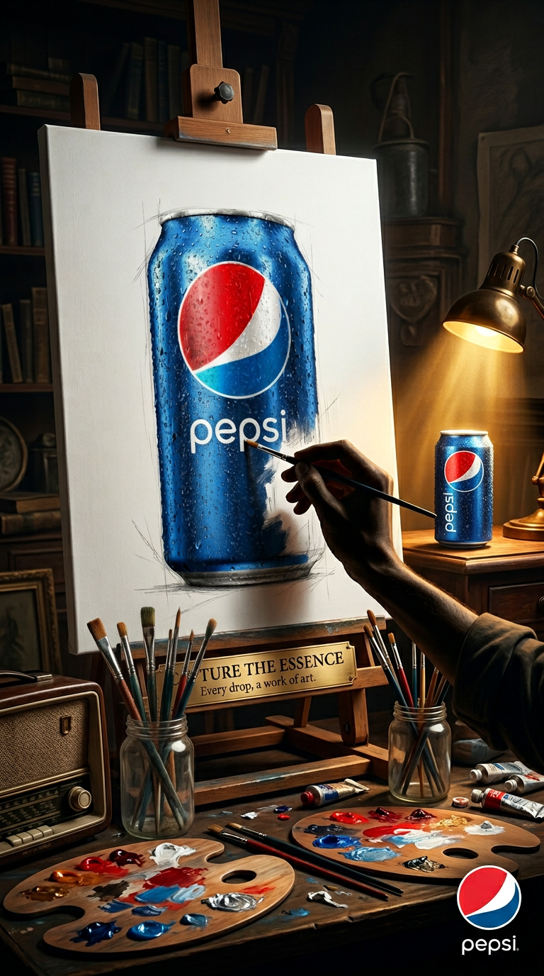 Canvas of Perfection – Artistic Studio Ad