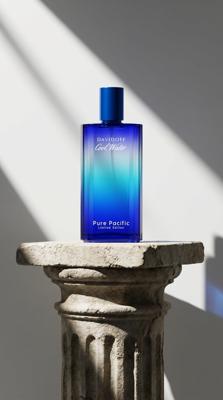 Classic Greek Style Stone Column AI Product Photography – Minimal Studio Style