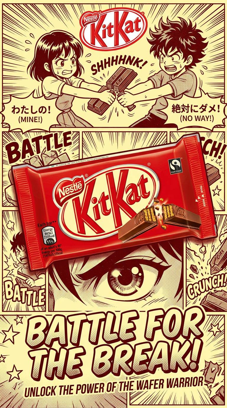 Comic Clash – Retro Manga Ad