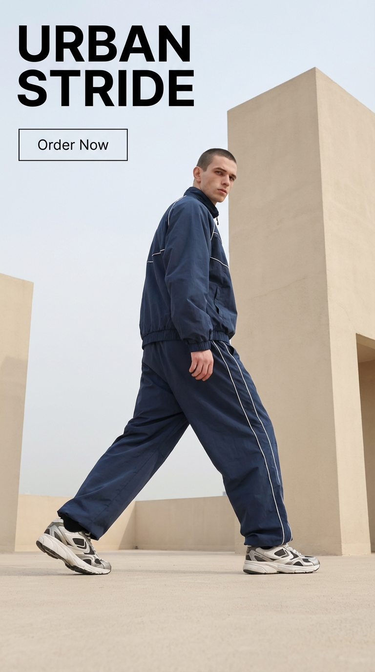 Confident Walk Fashion Brand Ad – Editorial Model Photography