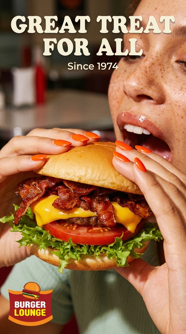 Crave Close-Up Food Ads – 70s Editorial Brand Visual