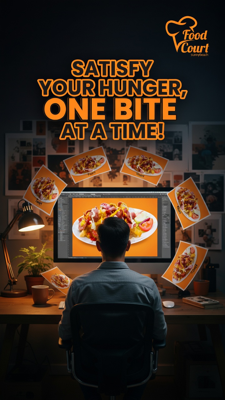 Creative Studio Food Product Poster  – Hunger Ad Creatives