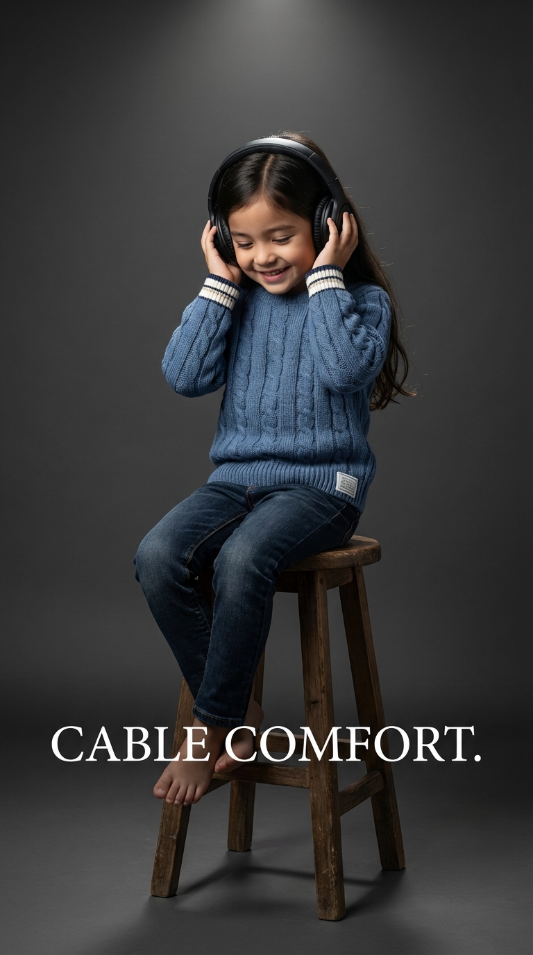 Little Rhythm Kids Fashion AI Poster – Girl Clothing Ad