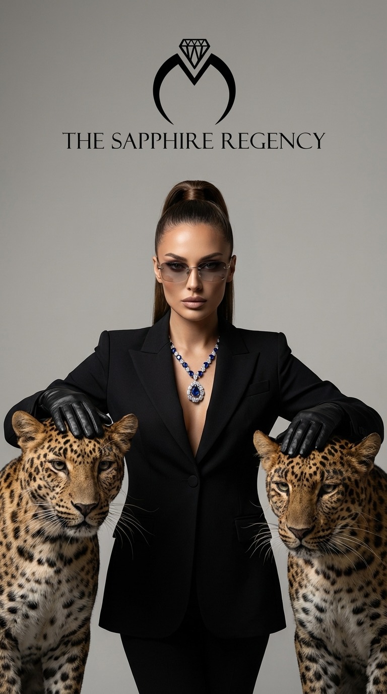 Luxury Editorial Power Product Photography – Leopard Muse Studio Scene