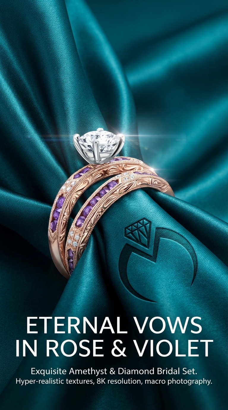 Luxury Silk Jewellery Poster – Premium Gold Jewellery Ad