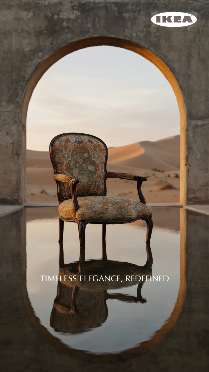 Luxury Water Reflection   – Desert Arch Ad Creative