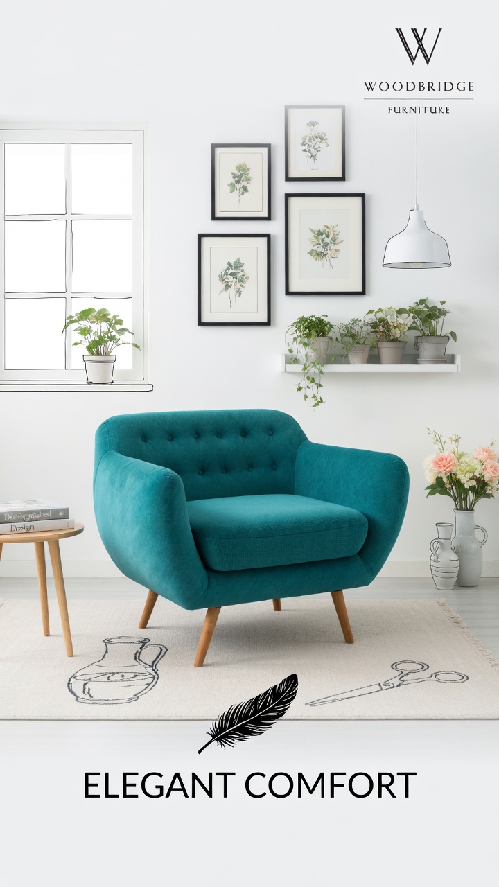 Minimalist Living Room Product Photography – Scandinavian Ads