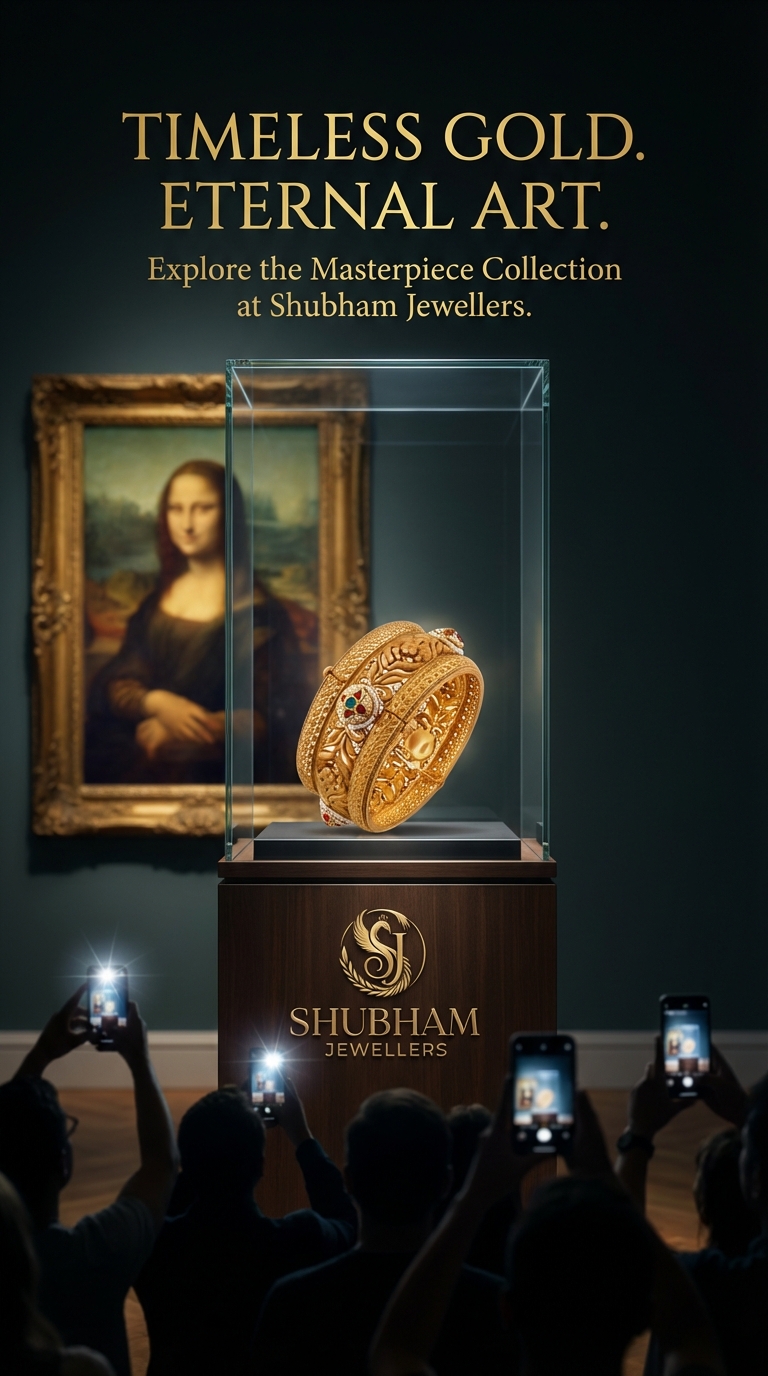 Museum Masterpiece Jewellery Poster – Luxury Showcase Ad