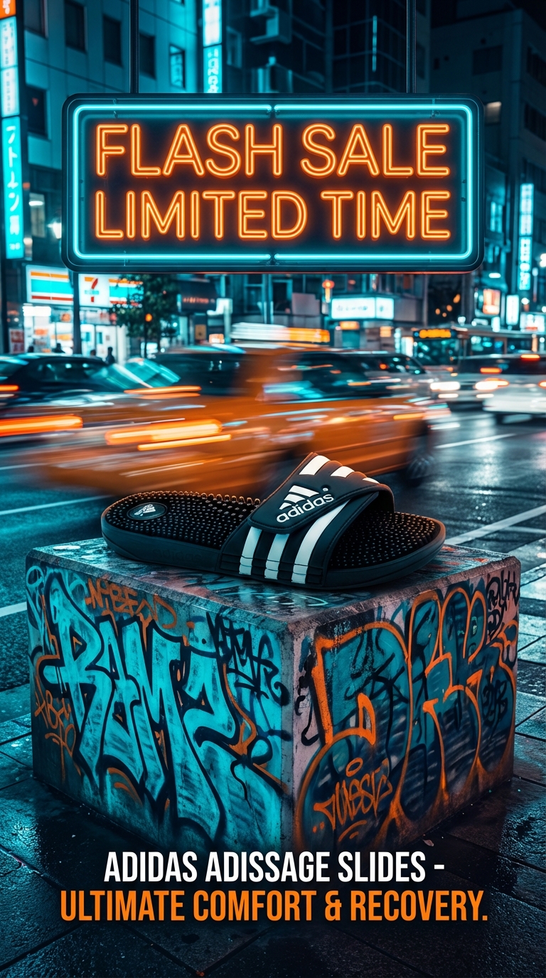 Neon Street Flash Sale AI Poster – Urban Product Ad