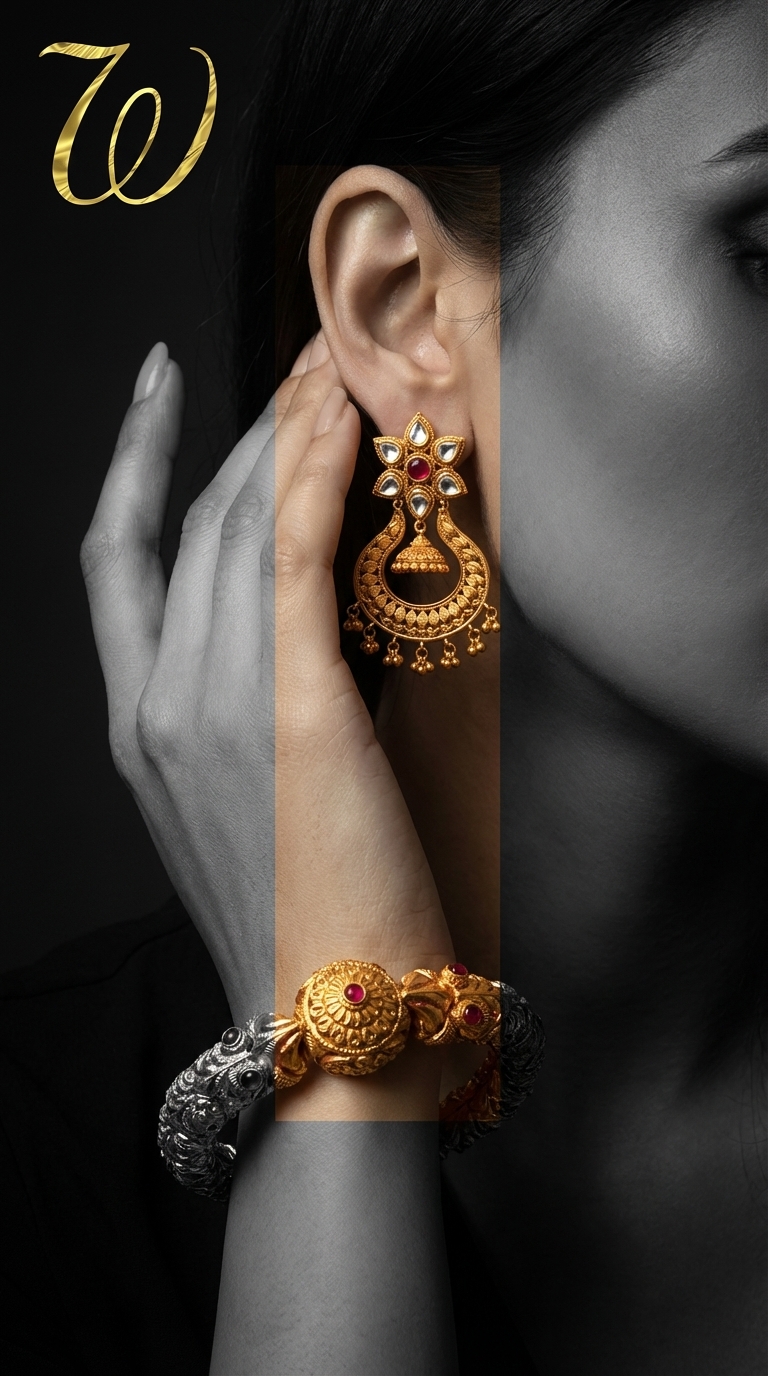 Noir Elegance Jewelry Product Photography – Luxury Color Reveal Ad