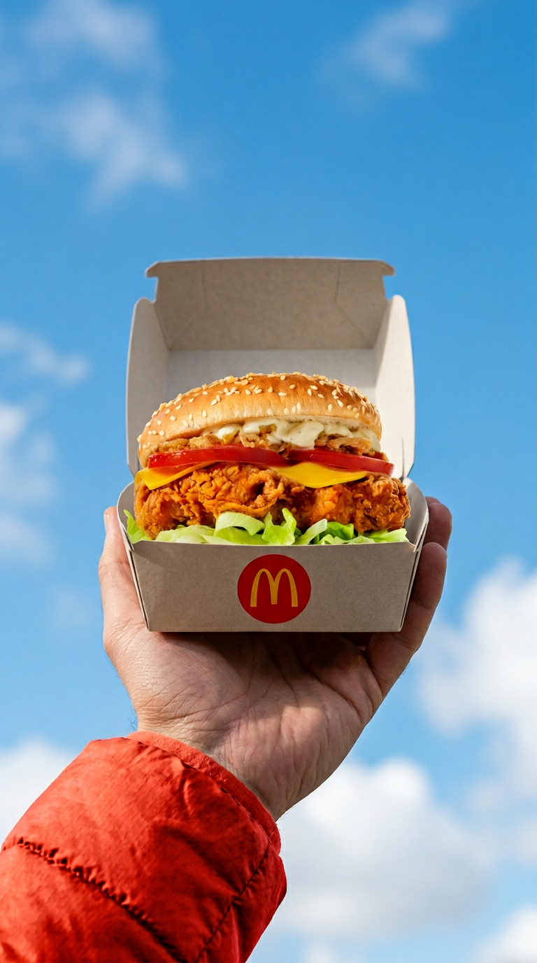 Sky Snack – Minimal Outdoor Food Ad