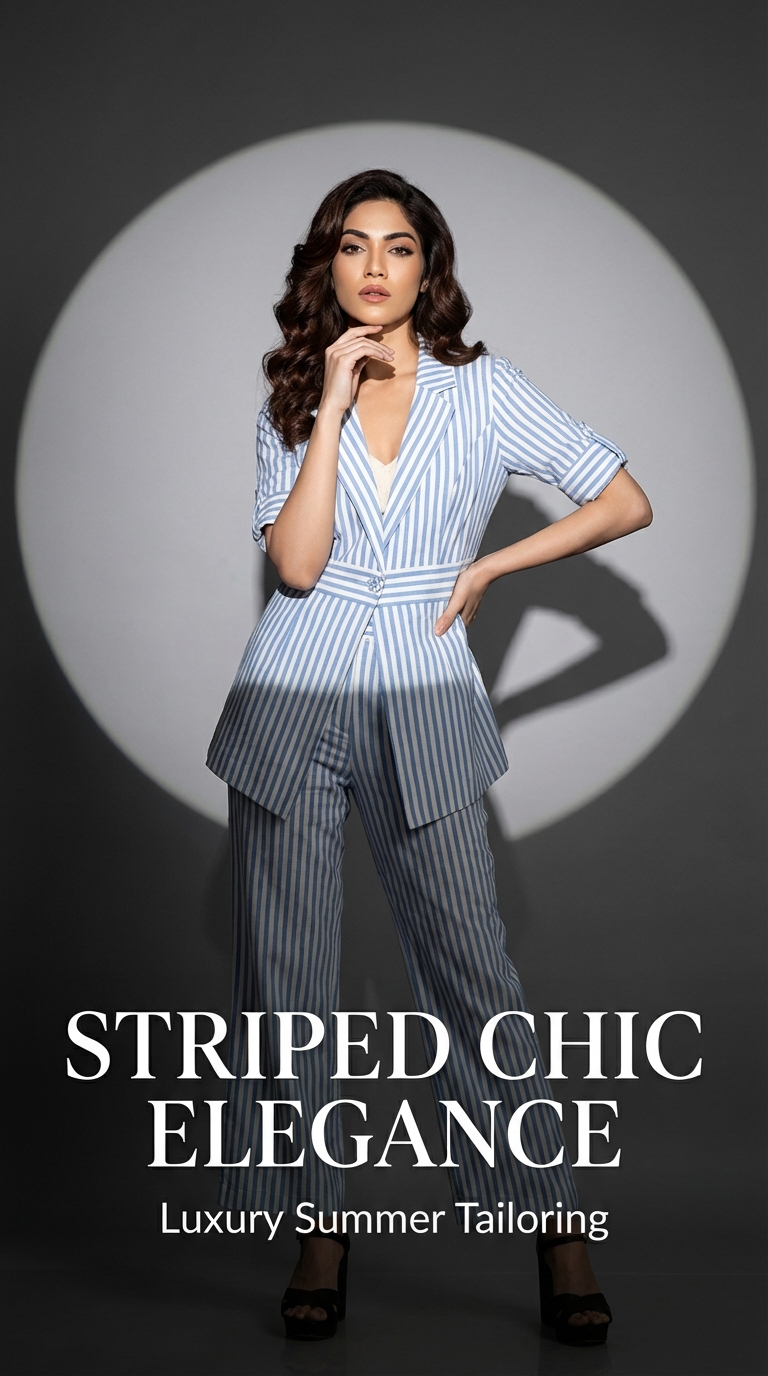 Spotlight Editorial Fashion AI Poster – Luxury Clothing Campaign