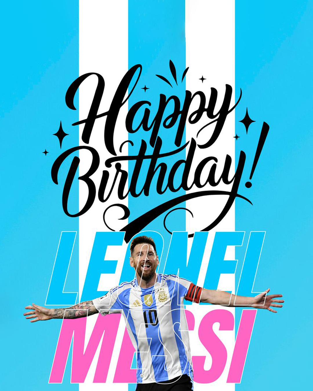 Messi’s Birthday Poster – Special Day Brand Greeting