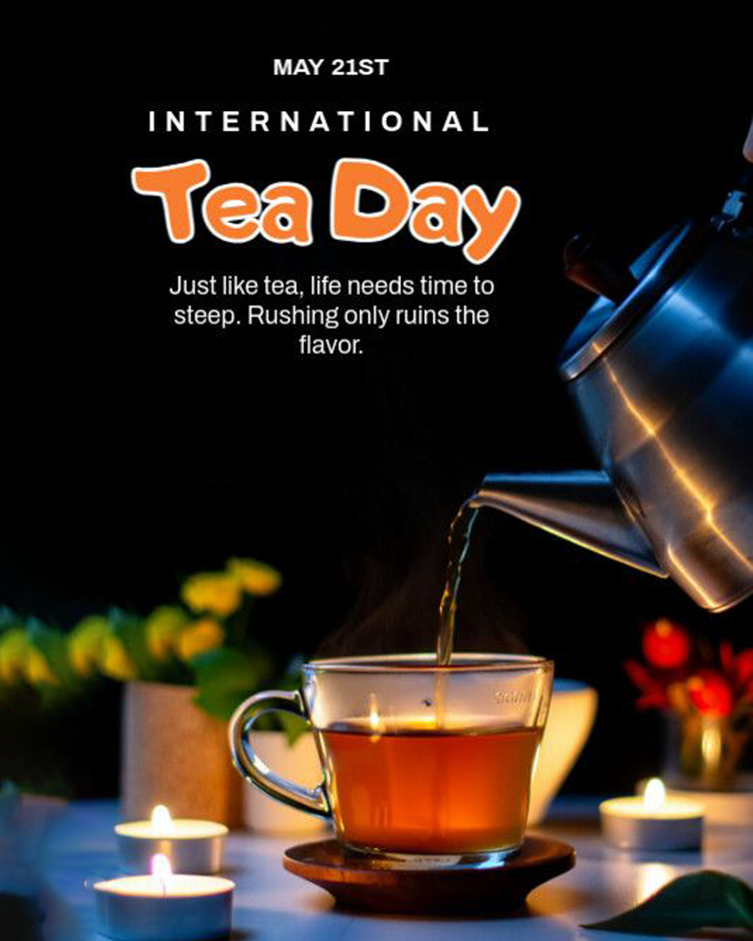 International Tea Day Poster – Special Day Brand Greeting
