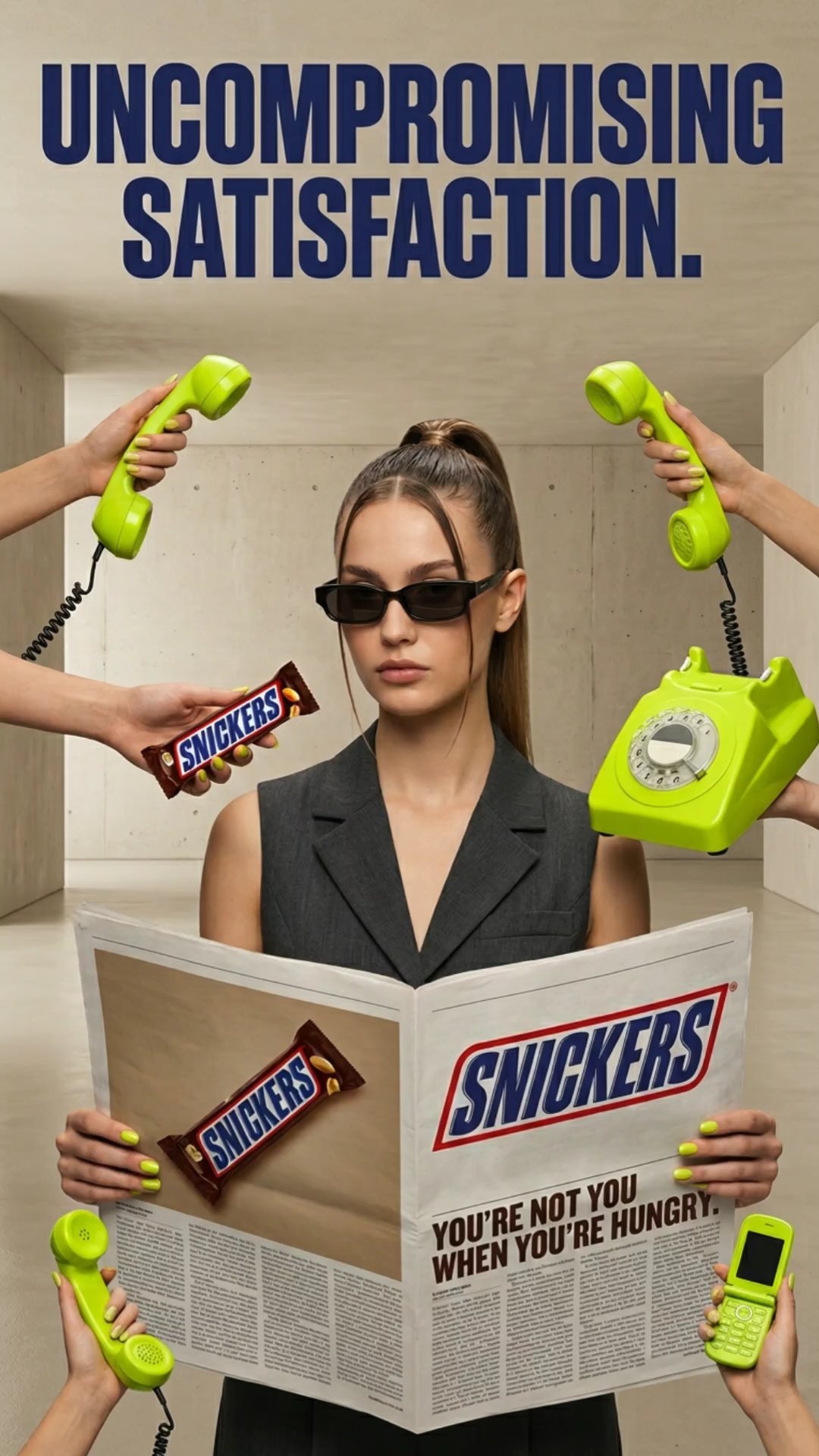 Hold the Call – surreal editorial ad